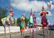 Virgin Islands Mocko Jumbies at Parade