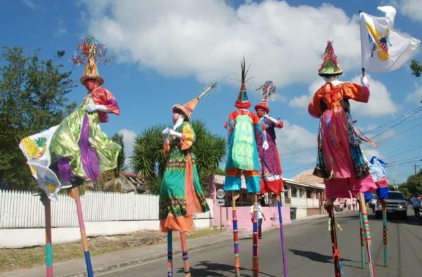Virgin Islands Mocko Jumbies at Parade
